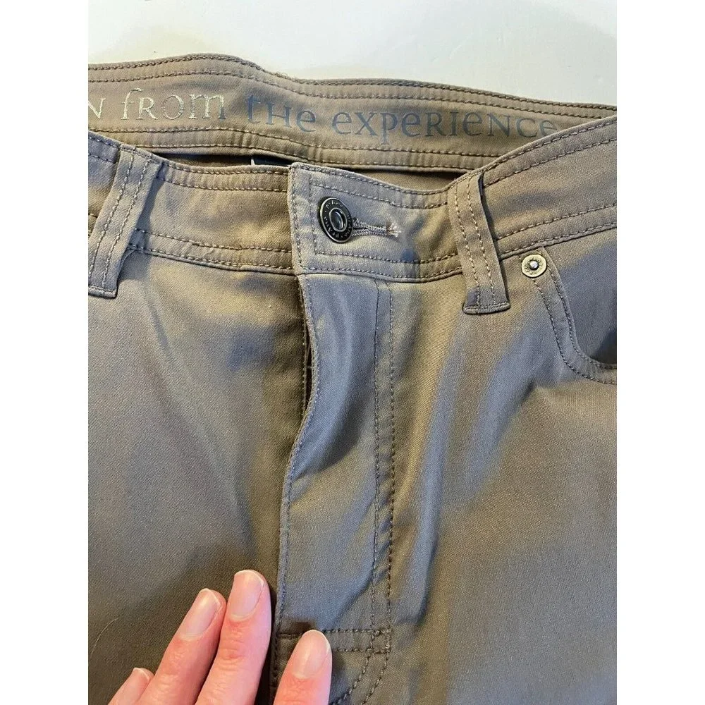 prAna Breathe Pants 34 X 29 Brown Slim Fit 5 Pocket Straight Leg Casual Hiking - Picture 5 of 13